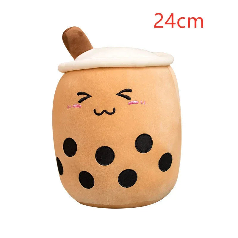Fruit Drink Plush Stuffed Strawberry Boba Tea Cup Toy - Viexta