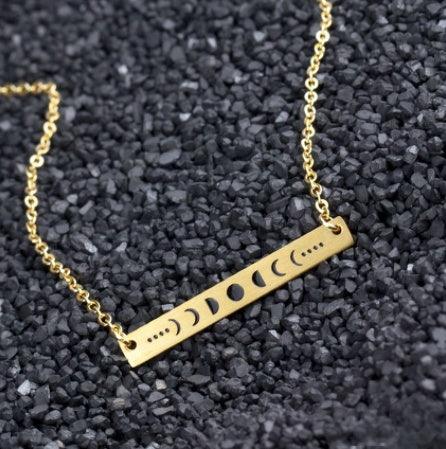 Lunar Eclipse Stainless Steel Army Brand Necklace - Viexta