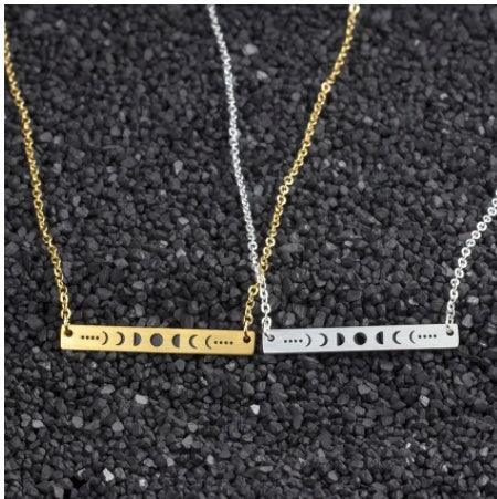Lunar Eclipse Stainless Steel Army Brand Necklace - Viexta
