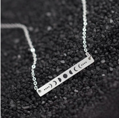 Lunar Eclipse Stainless Steel Army Brand Necklace