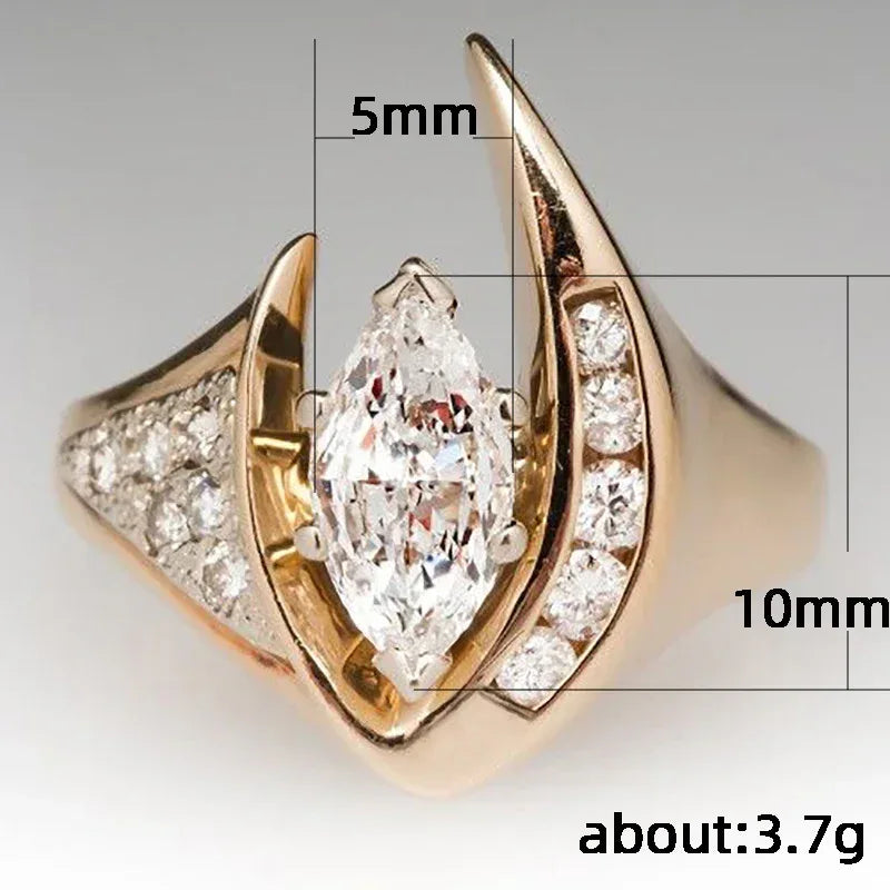 Zircon Exquisite Ladies Ring - Viexta