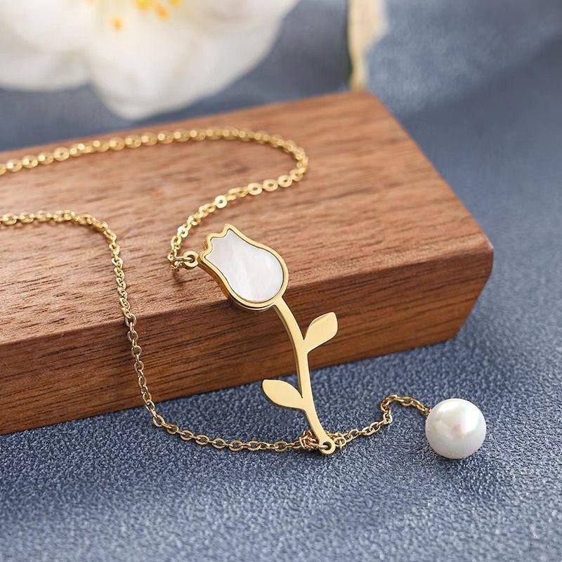 Tulip Fairy Pendant Necklace - Viexta