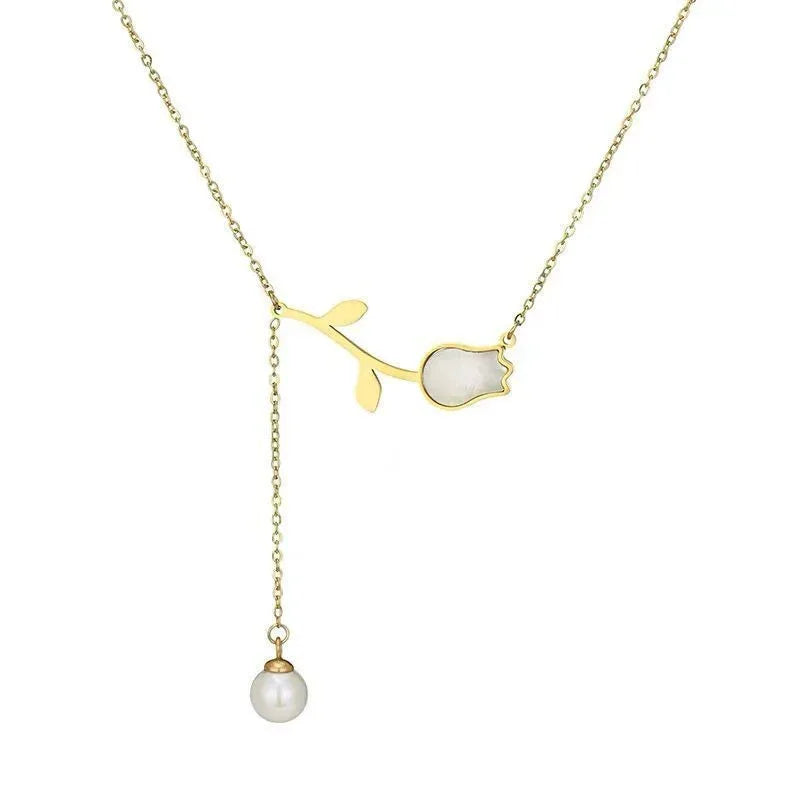 Tulip Fairy Pendant Necklace - Viexta