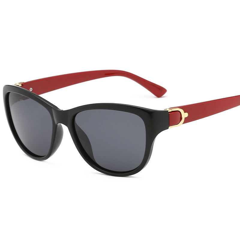 Metal Hybrid Polarized Retro Sunglasses