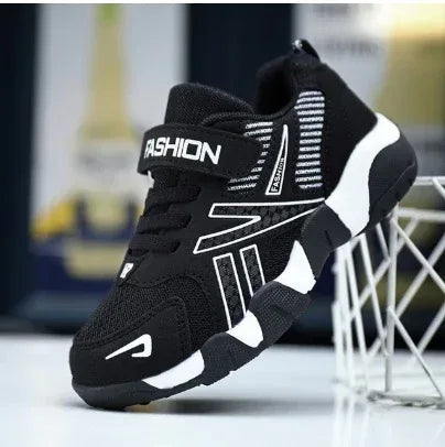 Leather Anti-Slippery Menino Mesh Sneakers - Viexta