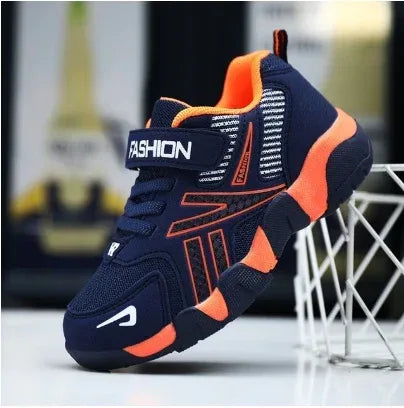 Leather Anti-Slippery Menino Mesh Sneakers - Viexta