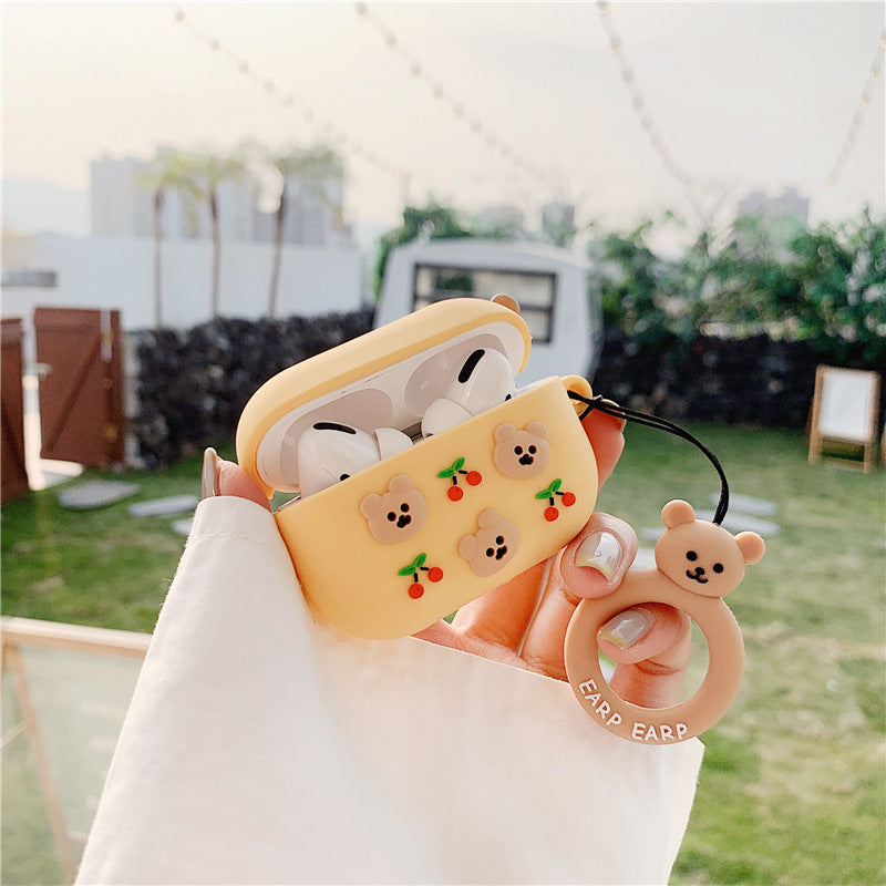 Korean Bear Airpods Protective Case