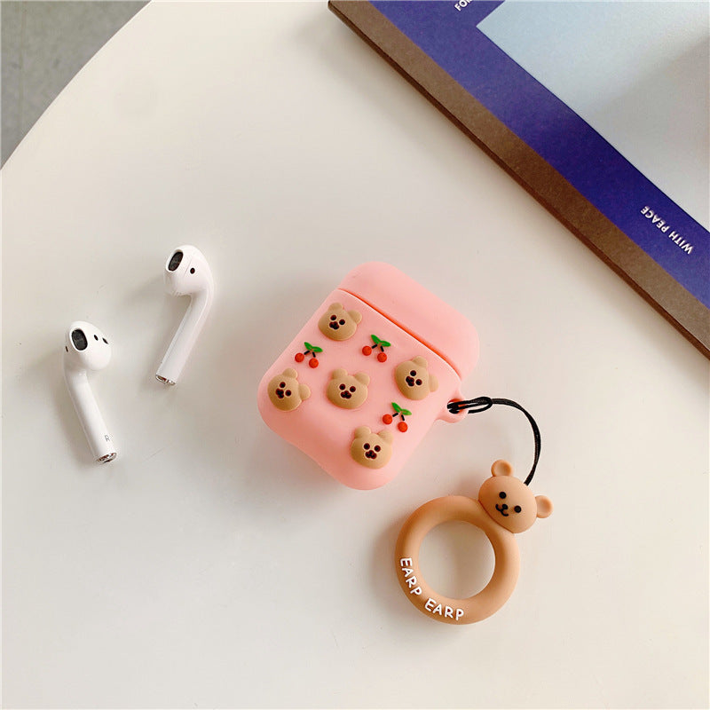 Korean Bear Airpods Protective Case