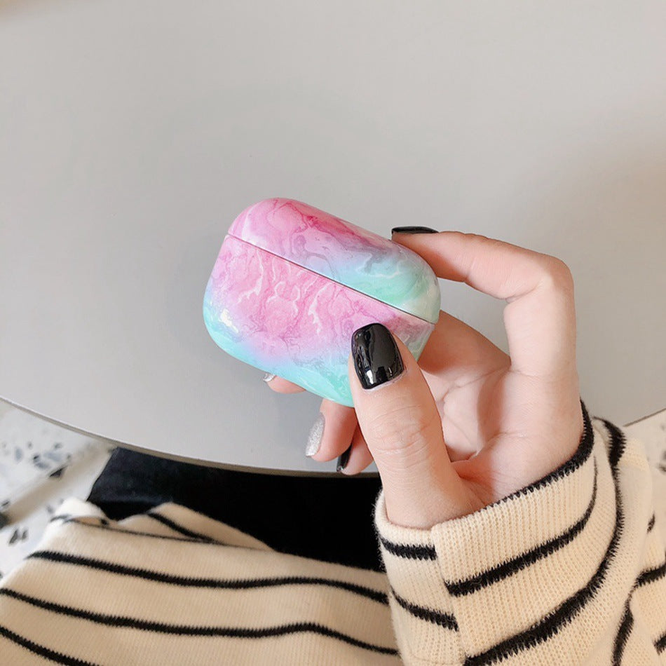 Hard Shell Marble Airpod Case