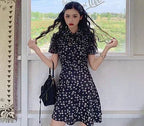 Daisy-print Chic Dress - Viexta