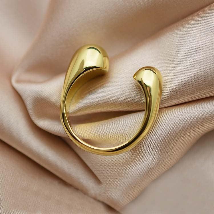 gold-metal-brass-plated-balls-ring - Viexta