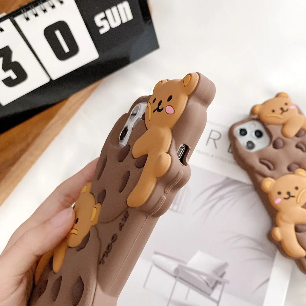 Cute Cookie Bear iPhone Case - Viexta