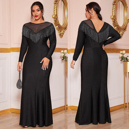 Prom Night Black Long Dress