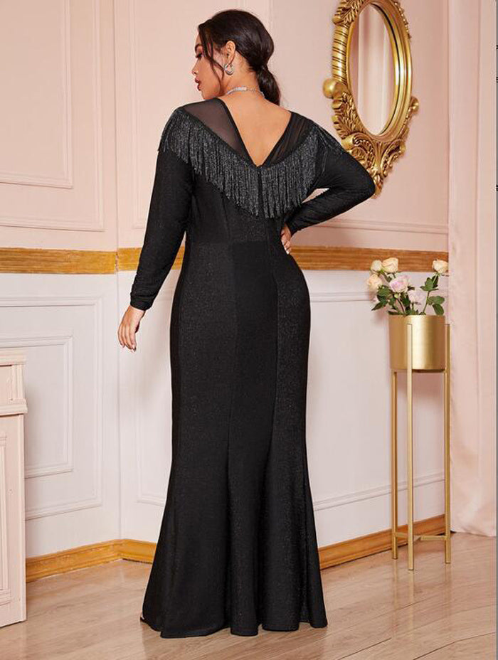 Prom Night Black Long Dress