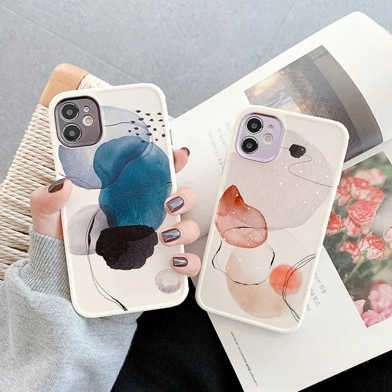 doodle-color-leaf-iphone-case - Viexta