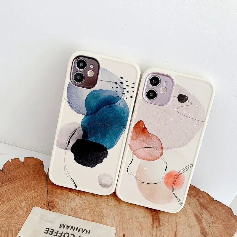 doodle-color-leaf-iphone-case - Viexta