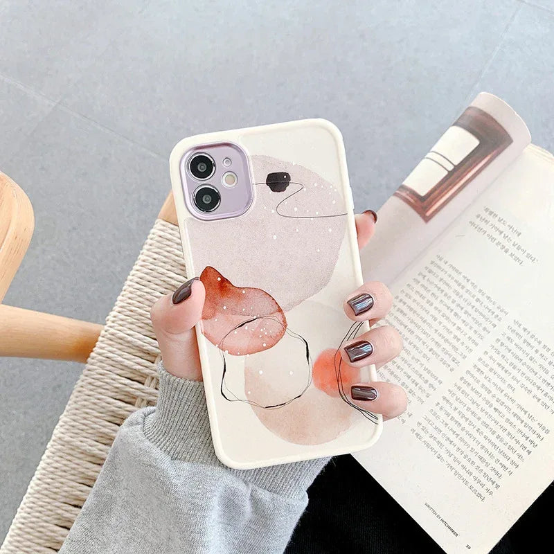 doodle-color-leaf-iphone-case - Viexta