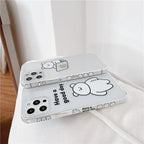 Transparent Cute Bear iPhone Case - Viexta