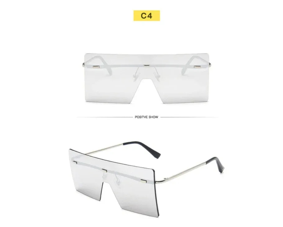 Women's Square One-piece Sunglasses - Viexta