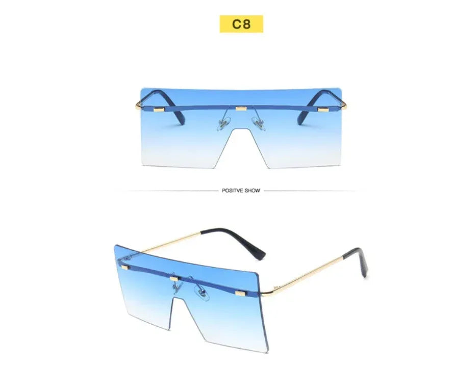 Women's Square One-piece Sunglasses - Viexta