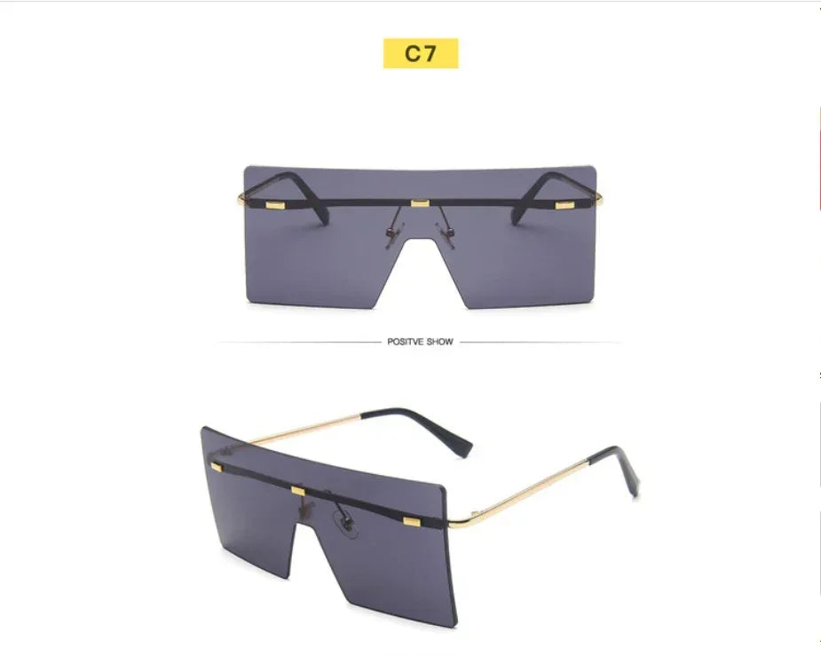 Women's Square One-piece Sunglasses - Viexta