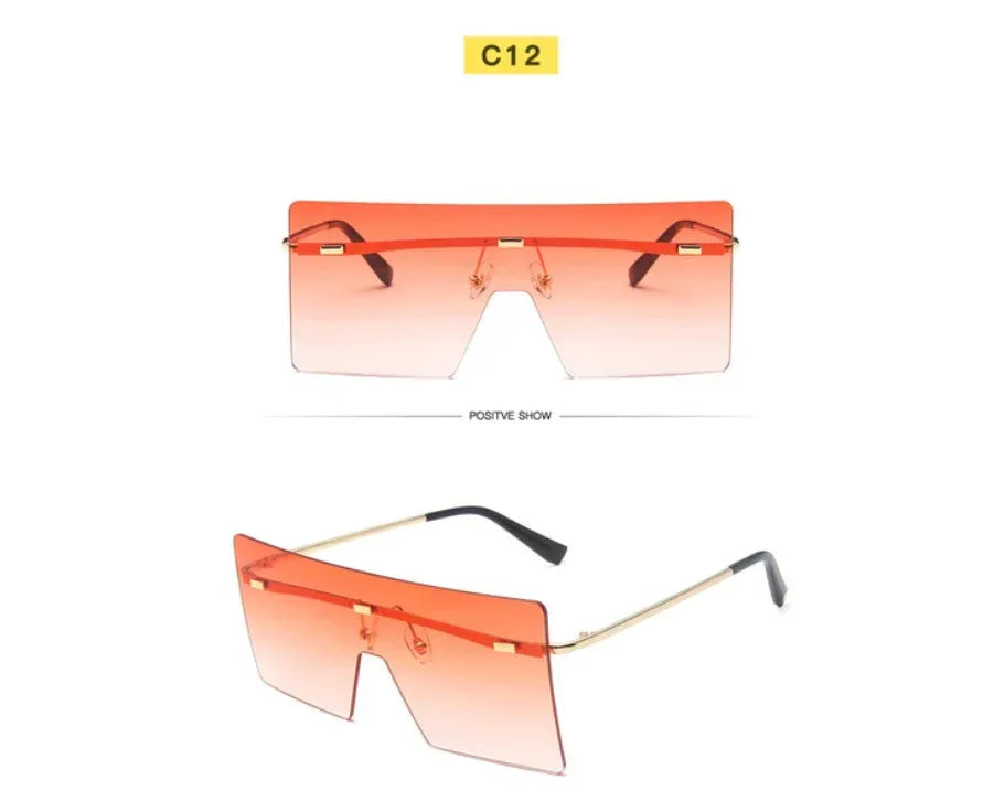 Women's Square One-piece Sunglasses - Viexta
