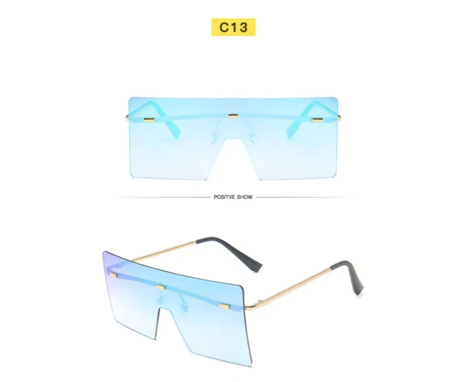 Women's Square One-piece Sunglasses - Viexta
