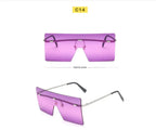 Women's Square One-piece Sunglasses - Viexta