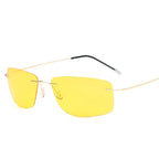 Rimless Pure Titanium Light Sunglasses - Viexta