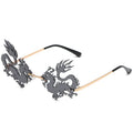 Rimless Dragon Phoenix Sunglasse - Viexta