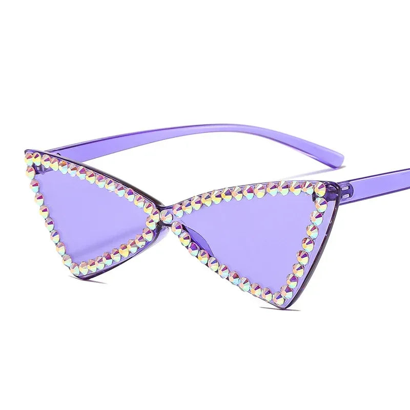 Retro Triangle Rimless Glasse - Viexta