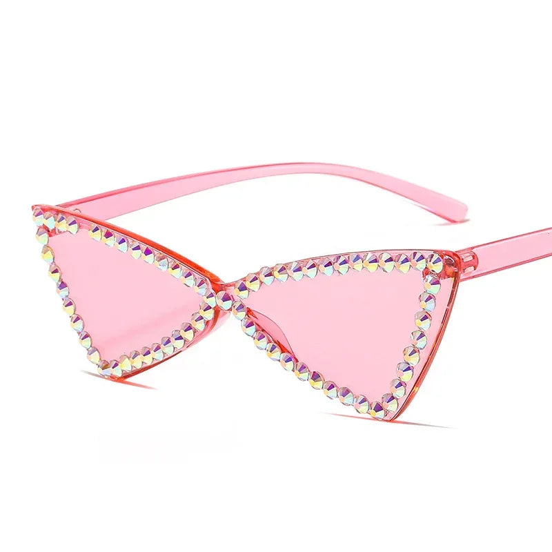 Retro Triangle Rimless Glasse - Viexta