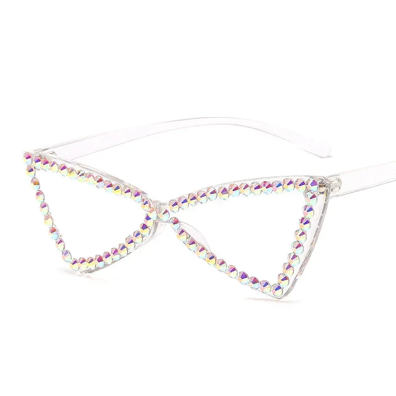 Retro Triangle Rimless Glasse - Viexta
