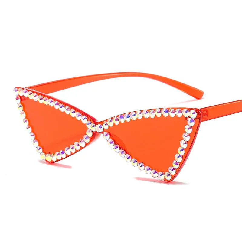 Retro Triangle Rimless Glasse - Viexta