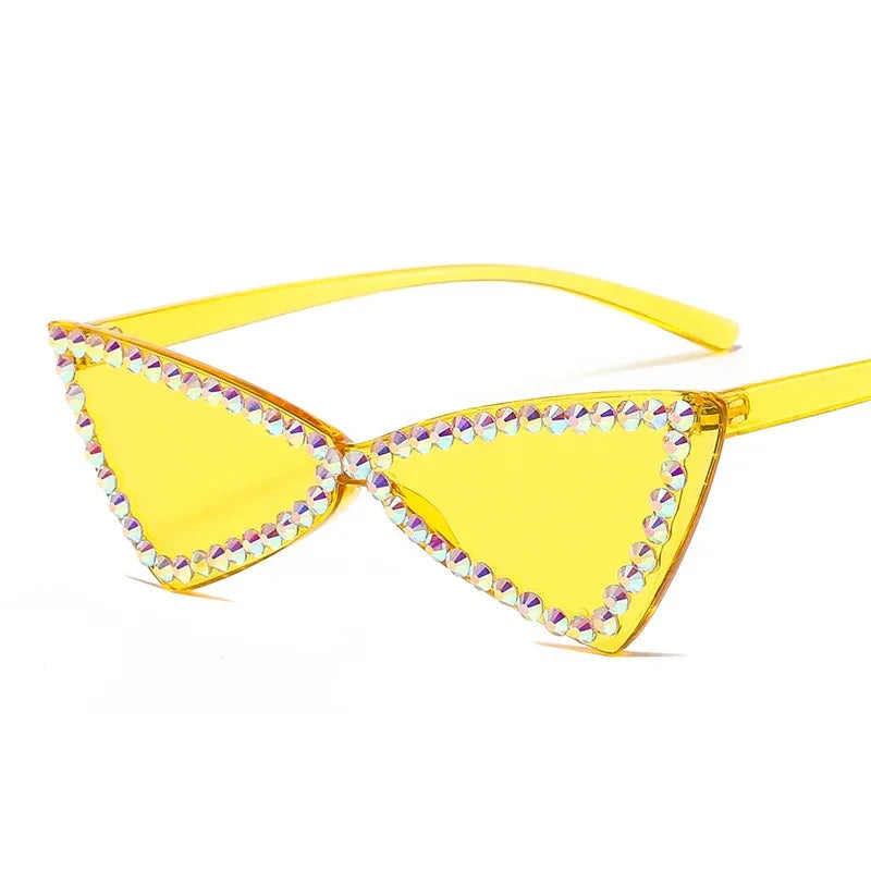 Retro Triangle Rimless Glasse - Viexta