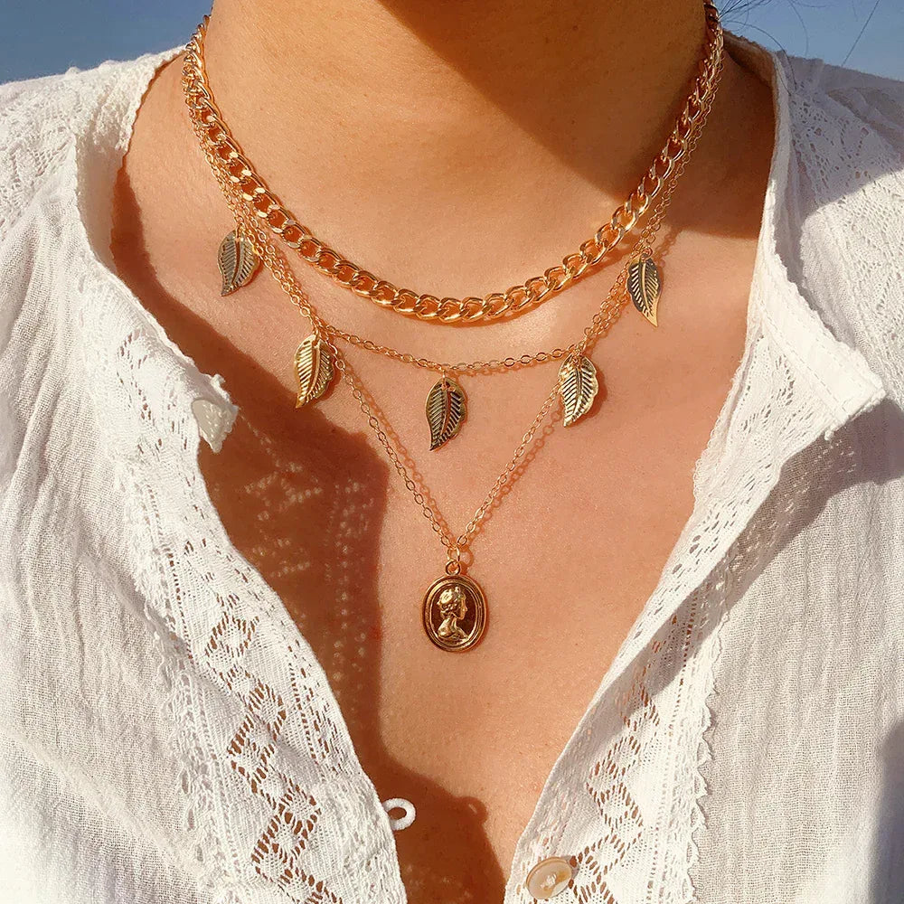 frosty-wind-single-layer-winding-snake-bone-necklace - Viexta