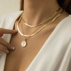 frosty-wind-single-layer-winding-snake-bone-necklace - Viexta
