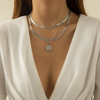 frosty-wind-single-layer-winding-snake-bone-necklace - Viexta