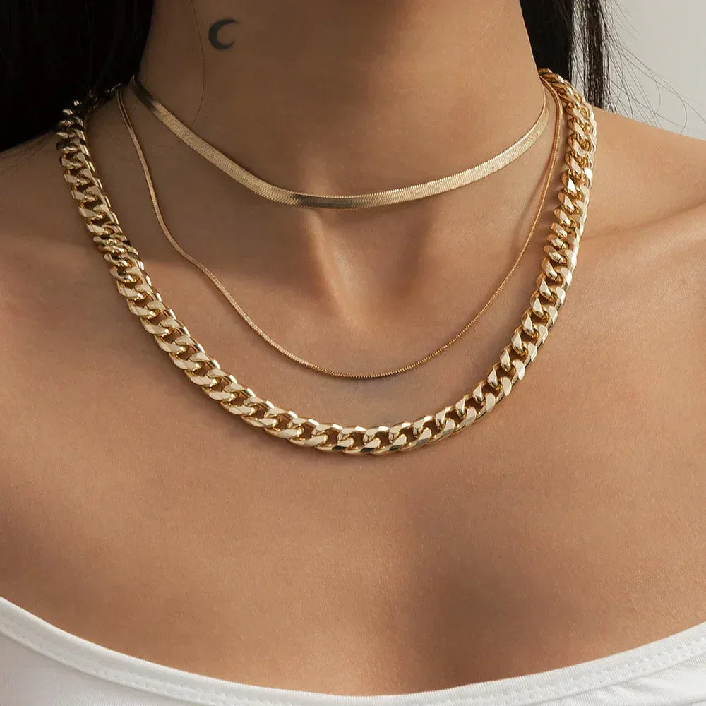frosty-wind-single-layer-winding-snake-bone-necklace - Viexta