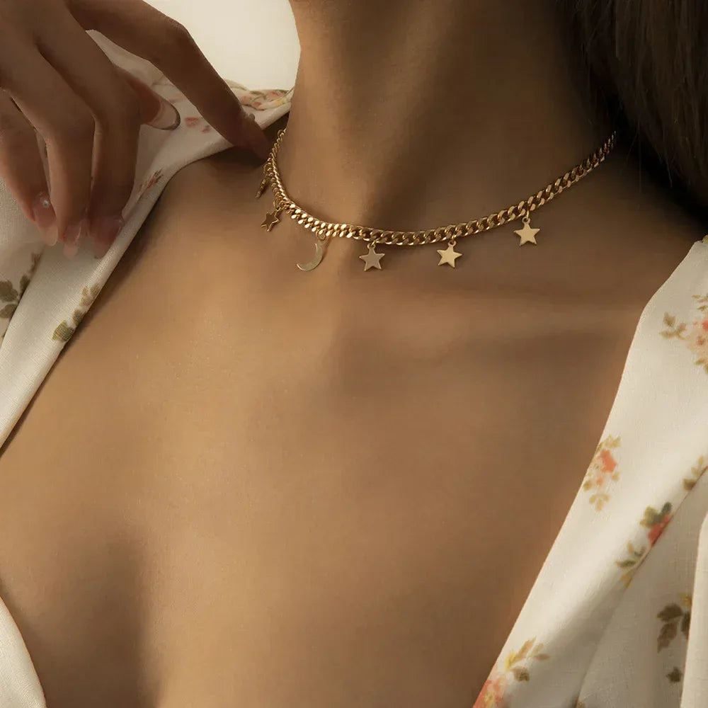 frosty-wind-single-layer-winding-snake-bone-necklace - Viexta