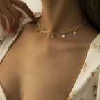 frosty-wind-single-layer-winding-snake-bone-necklace - Viexta