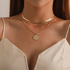 frosty-wind-single-layer-winding-snake-bone-necklace - Viexta