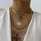 frosty-wind-single-layer-winding-snake-bone-necklace - Viexta