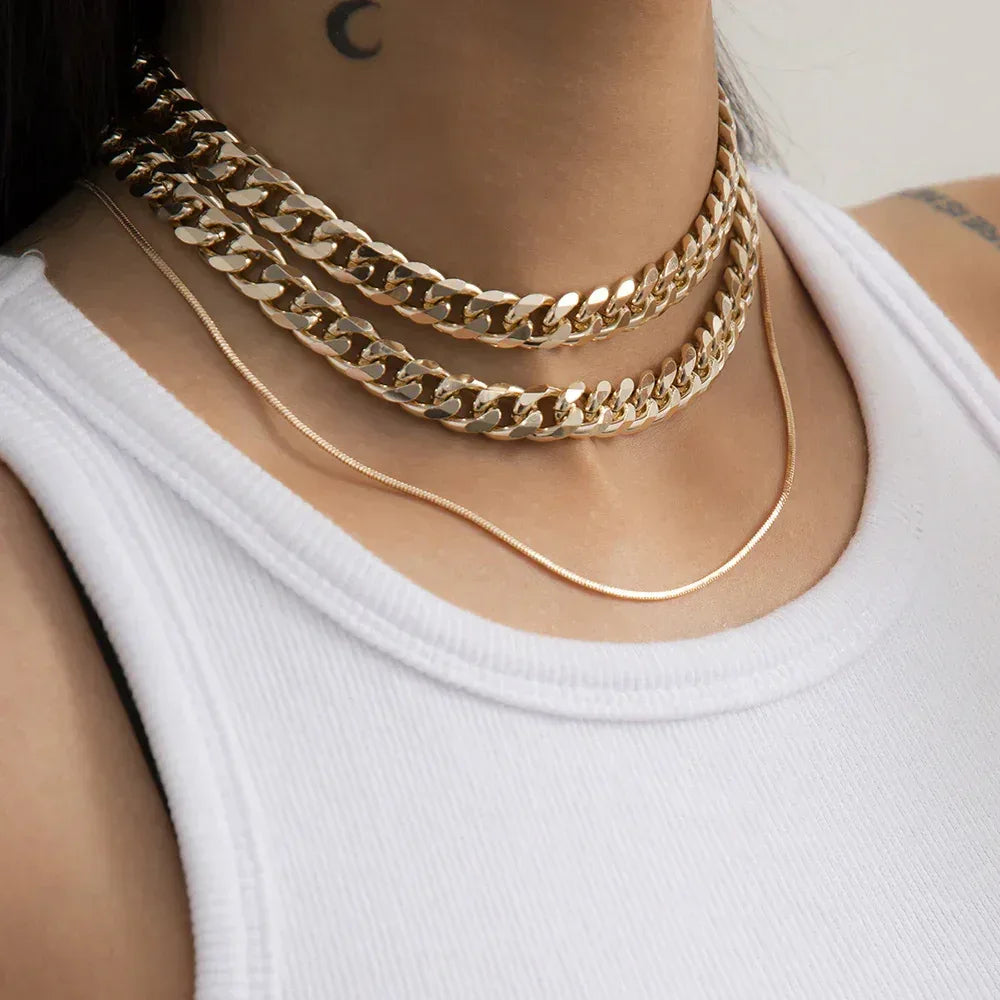 frosty-wind-single-layer-winding-snake-bone-necklace - Viexta