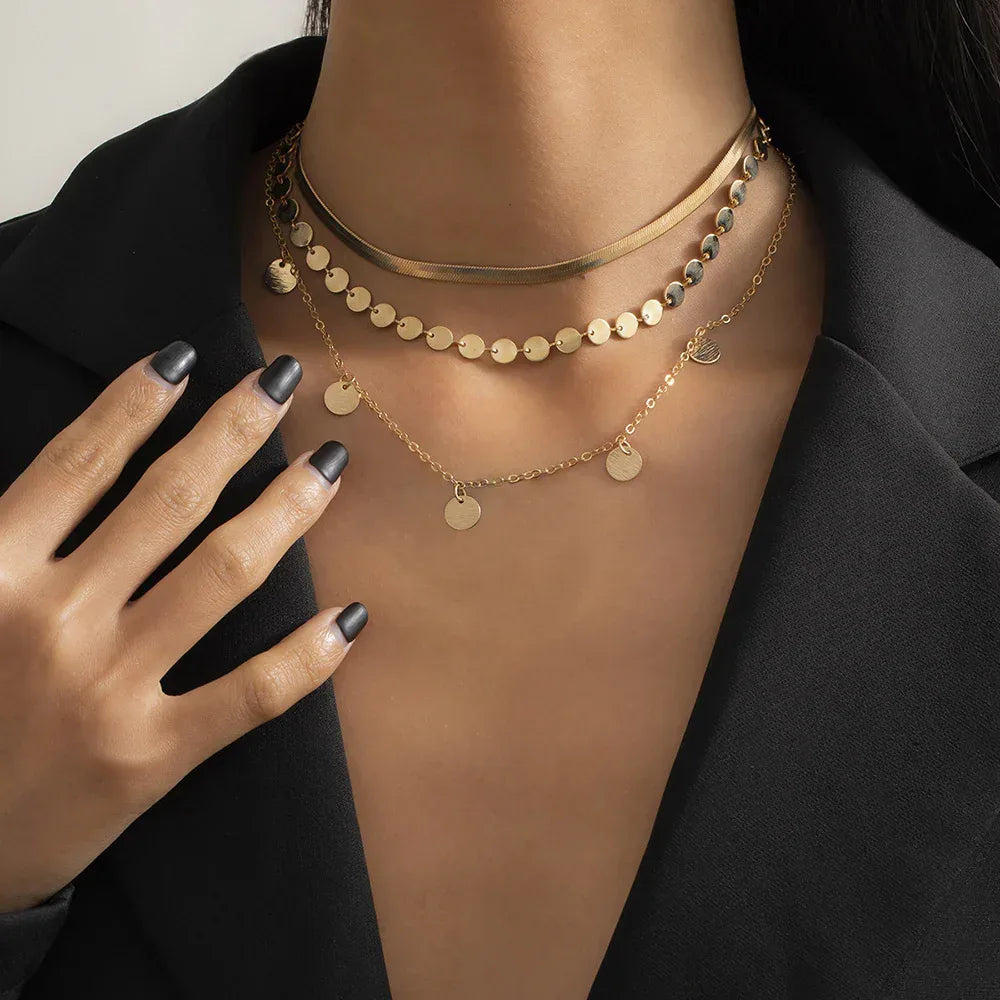 frosty-wind-single-layer-winding-snake-bone-necklace - Viexta