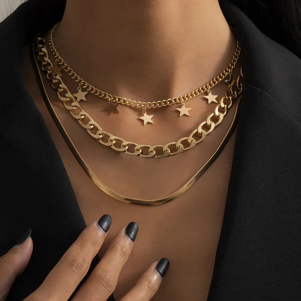 frosty-wind-single-layer-winding-snake-bone-necklace - Viexta