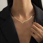 frosty-wind-single-layer-winding-snake-bone-necklace - Viexta