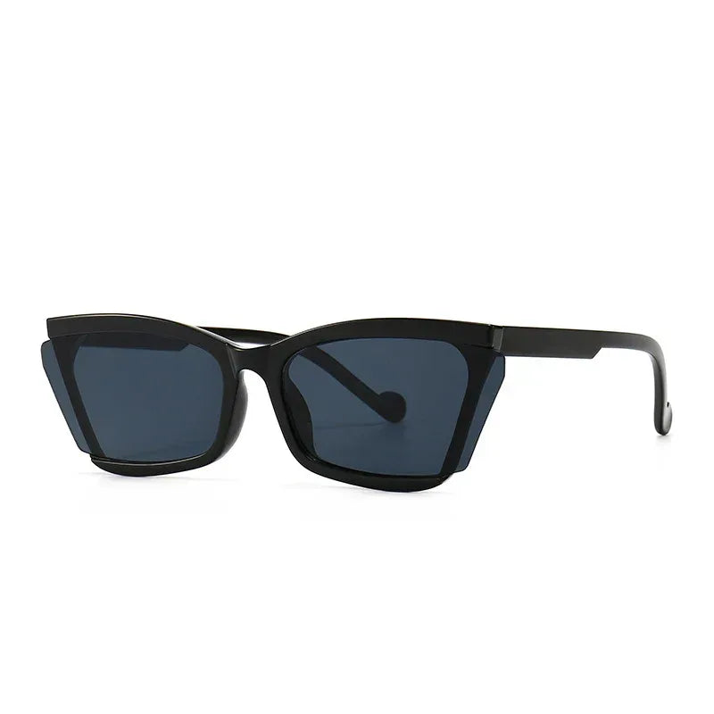 Modern Retro Narrow And Dazzling Sunglasses - Viexta