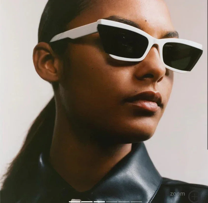 Modern Retro Narrow And Dazzling Sunglasses - Viexta