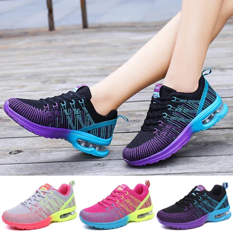 Casual Mesh Breathable Fitness Women's Shoes - Viexta